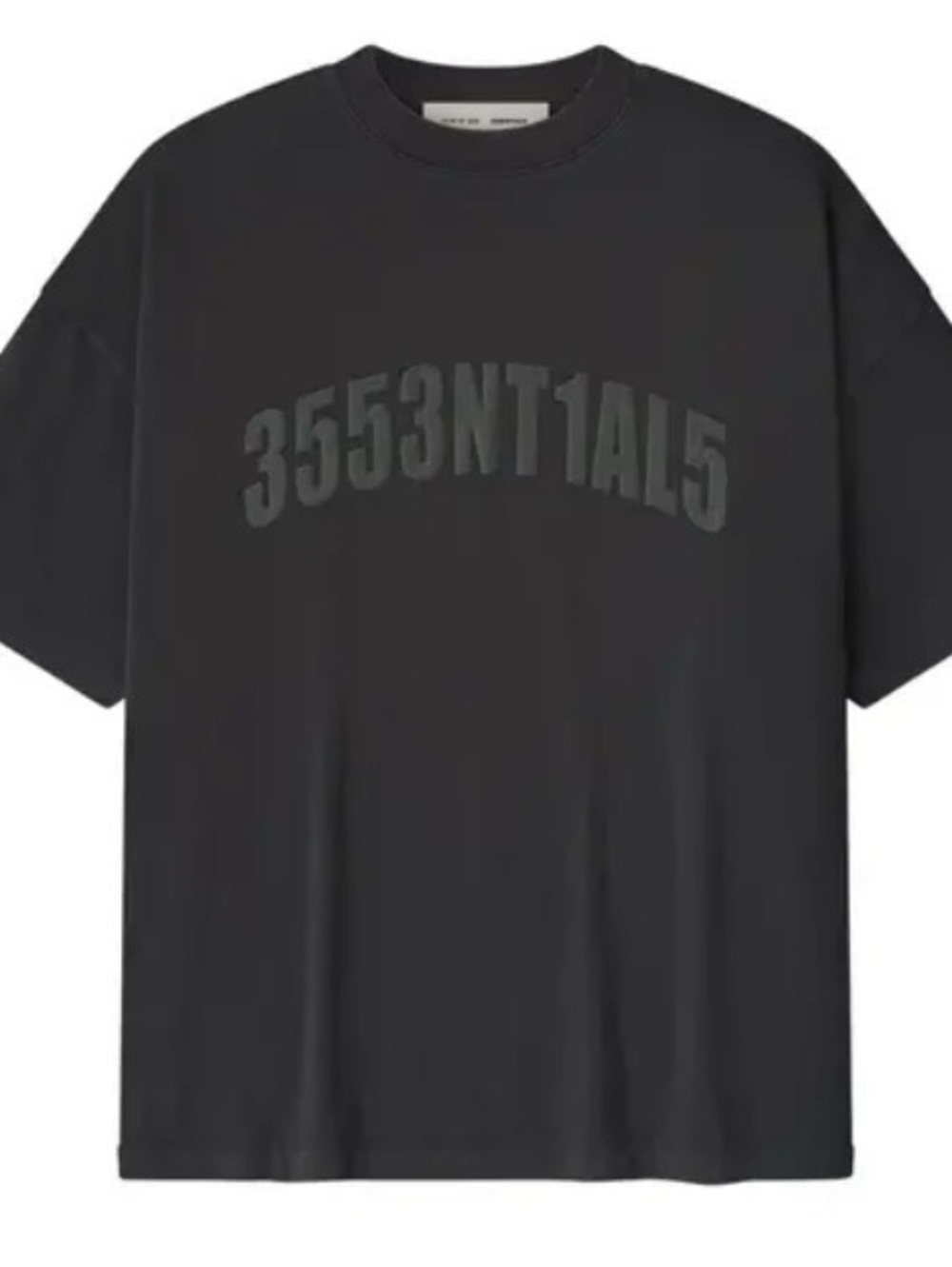 (Large) Essential Men's Black Graphic Tee - 3553NT1AL5 Print